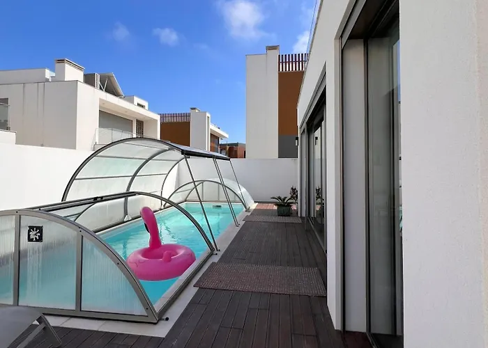 Silvercoast Concha Baia With Private Heated Pool And Seaview Rooftop Lounge فيلة Salir de Porto